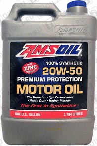 AMSOIL Synthetic Premium Protection Motor Oil 20W-50 3,785 .