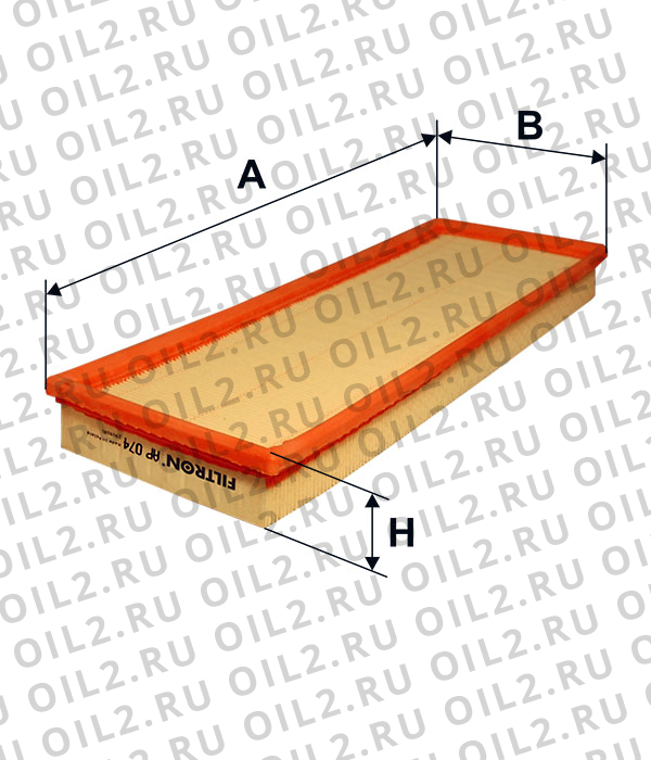 Габаритный чертеж Фильтр FILTRON AP 074 Габаритный чертеж Фильтр FILTRON AP 074
