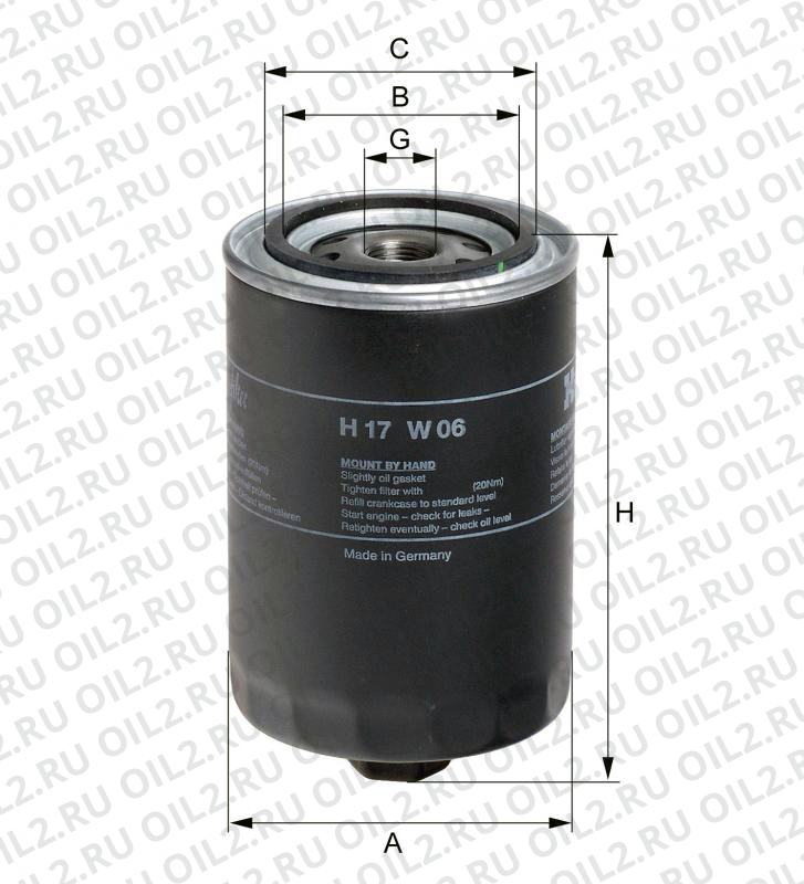 ������ ������� Hengst H17W06. ���� ������.