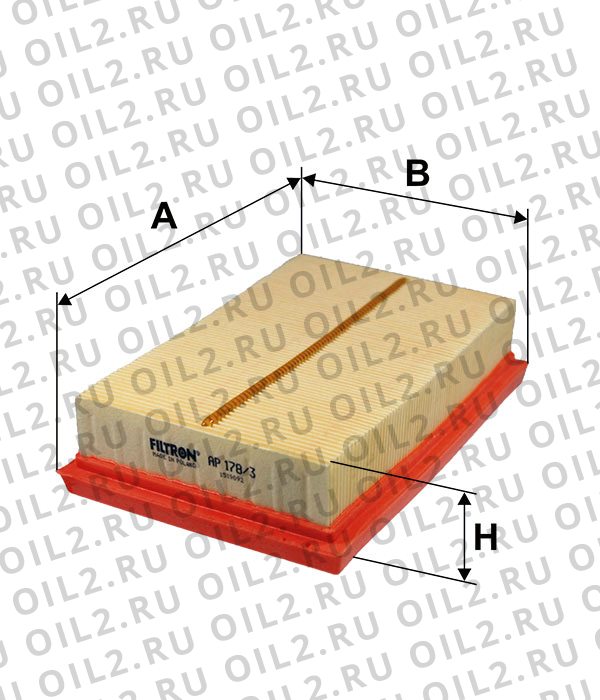 Габаритный чертеж Фильтр FILTRON AP 178/3 Габаритный чертеж Фильтр FILTRON AP 178/3