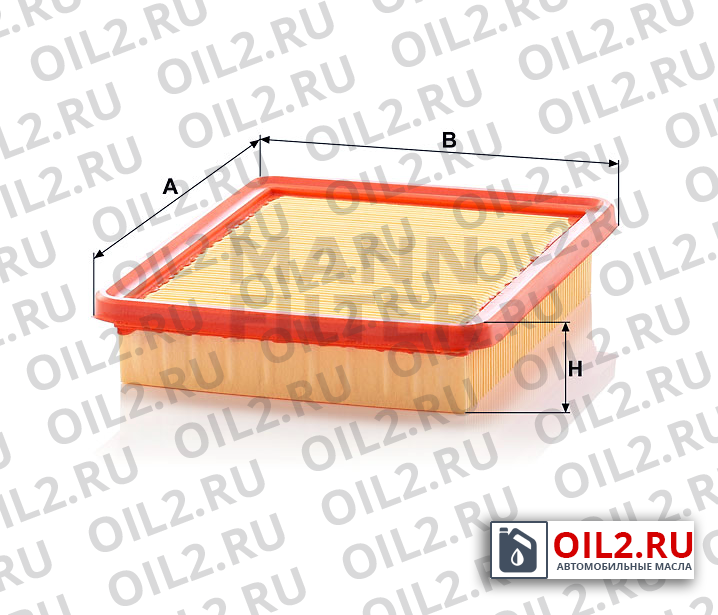 Габаритный чертеж MANN C 2150 Габаритный чертеж MANN C 2150
