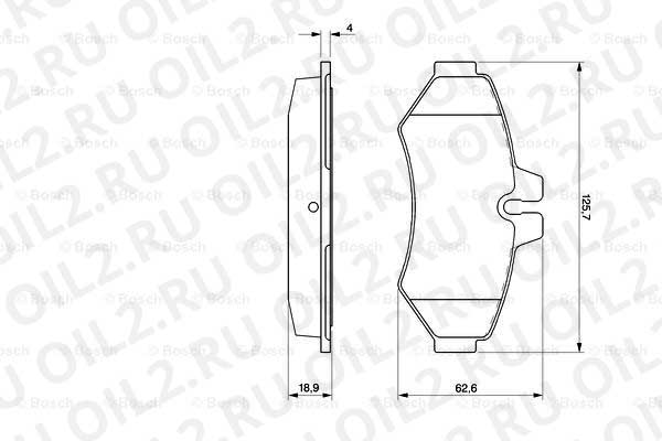 набор тормозных колодок; задний (Bosch 0986424516). Фотогаллерея. набор тормозных колодок; задний (Bosch 0986424516). Фотогаллерея.