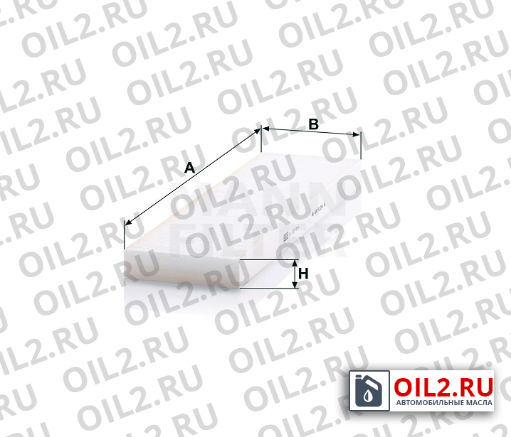 Габаритный чертеж MANN CU 52 004 Габаритный чертеж MANN CU 52 004