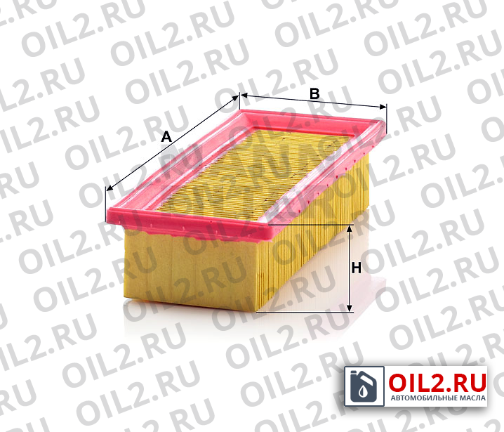 Габаритный чертеж MANN C 2657/1 Габаритный чертеж MANN C 2657/1