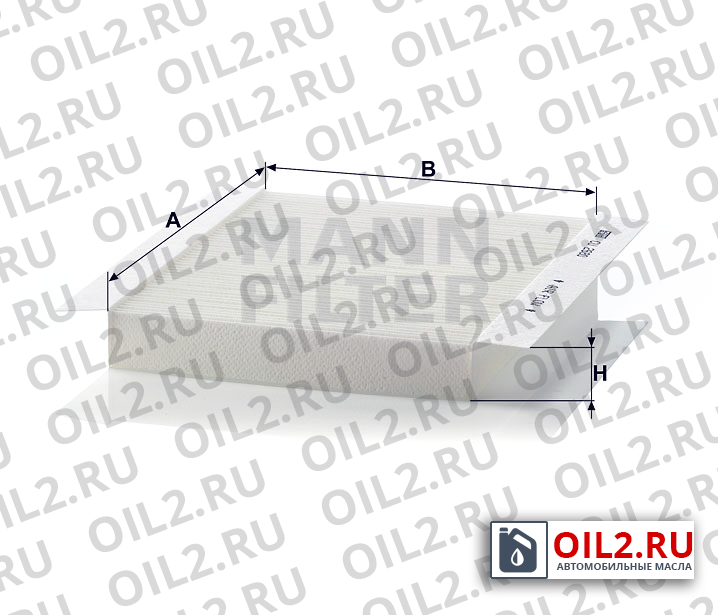 Габаритный чертеж MANN CU 2680 Габаритный чертеж MANN CU 2680