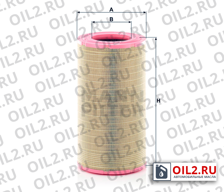 Габаритный чертеж MANN C 32 1900/2 Габаритный чертеж MANN C 32 1900/2