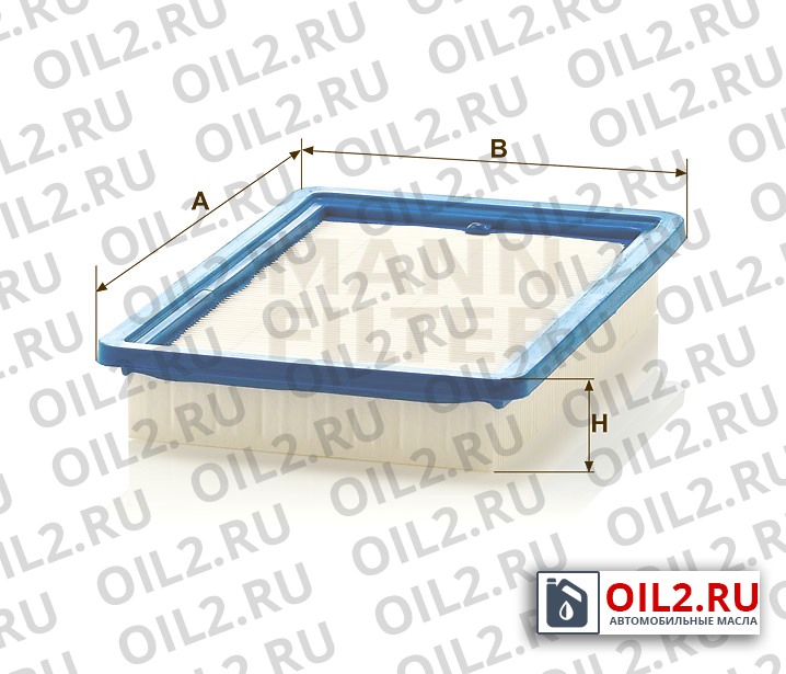 Габаритный чертеж MANN C 2679 Габаритный чертеж MANN C 2679