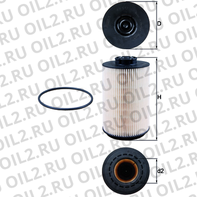 Габаритный чертеж Mahle KX 512D ECO Габаритный чертеж Mahle KX 512D ECO