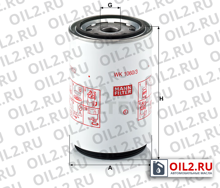 ���������� ������ MANN WK 1060/3 x