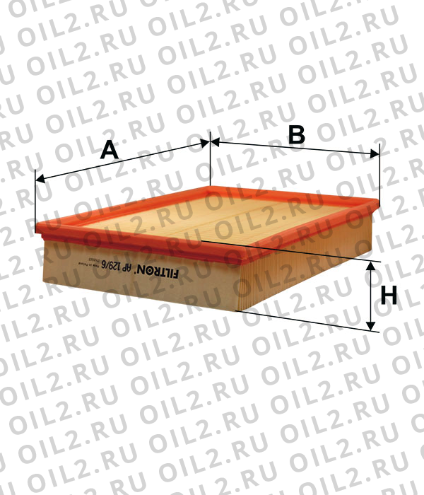 Габаритный чертеж Фильтр FILTRON AP 129/6 Габаритный чертеж Фильтр FILTRON AP 129/6