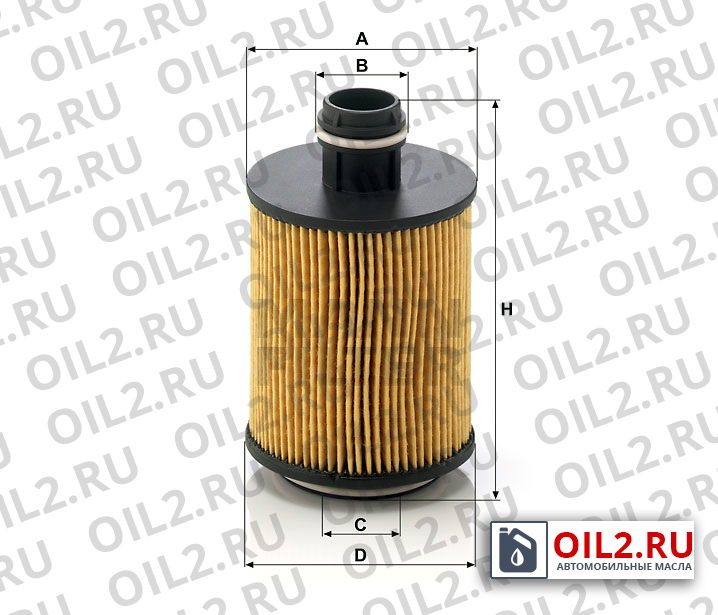Габаритный чертеж MANN HU 712/11 x Габаритный чертеж MANN HU 712/11 x