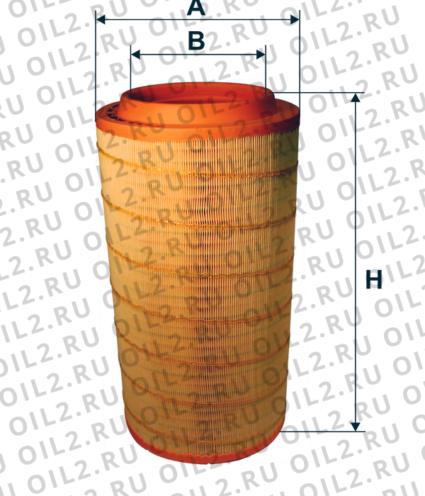 Габаритный чертеж Фильтр FILTRON AM 455/4 Габаритный чертеж Фильтр FILTRON AM 455/4