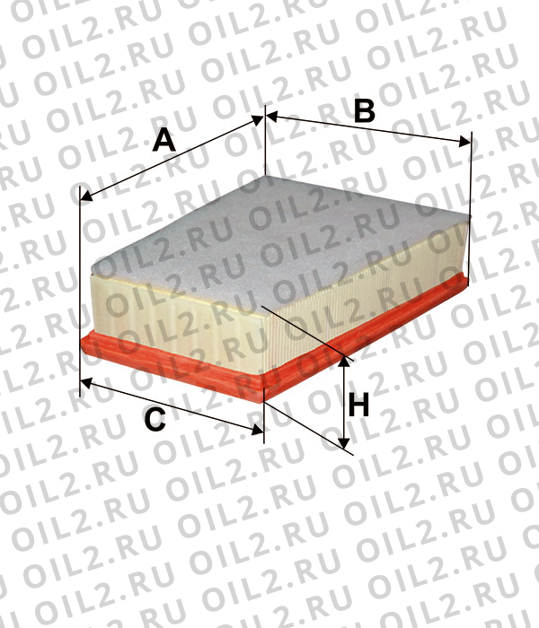 Габаритный чертеж Фильтр FILTRON AP 185/4 Габаритный чертеж Фильтр FILTRON AP 185/4