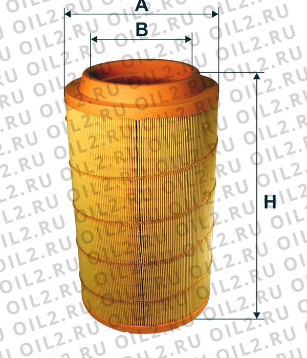 Габаритный чертеж Фильтр FILTRON AM 455/5 Габаритный чертеж Фильтр FILTRON AM 455/5