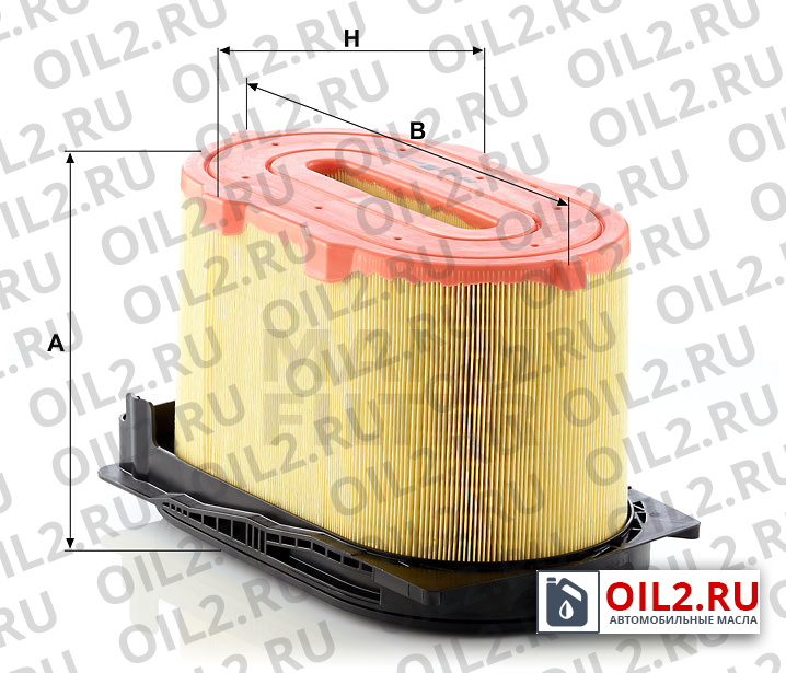 Габаритный чертеж MANN C 34 540 Габаритный чертеж MANN C 34 540