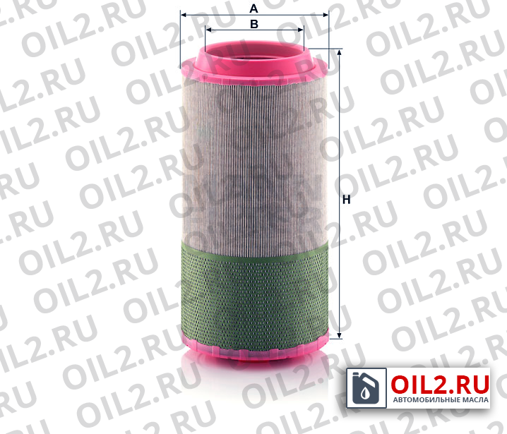 Габаритный чертеж MANN C 24 820 Габаритный чертеж MANN C 24 820