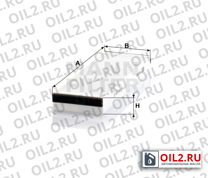 Габаритный чертеж MANN CU 3023-2 Габаритный чертеж MANN CU 3023-2