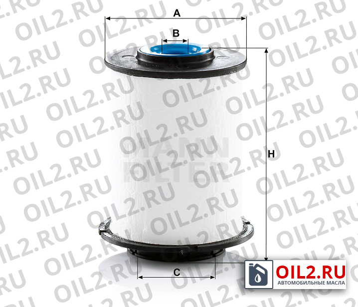 Габаритный чертеж MANN PU 7012 z Габаритный чертеж MANN PU 7012 z