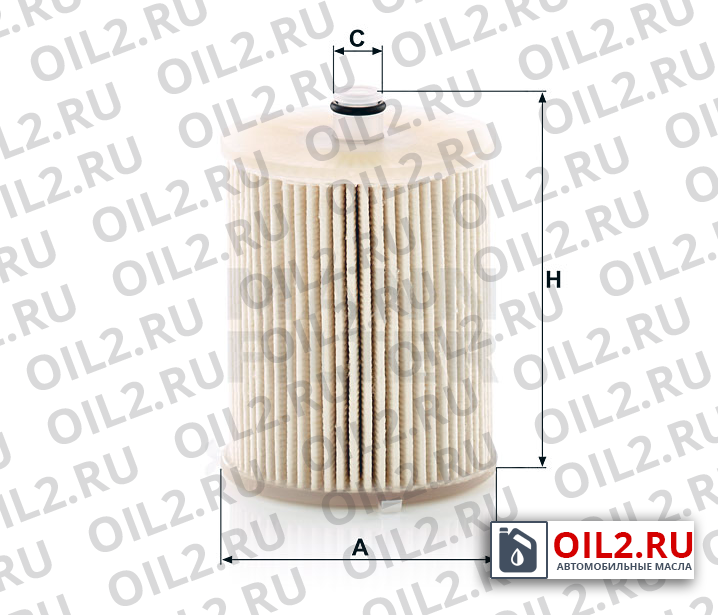 Габаритный чертеж MANN PU 7007 z Габаритный чертеж MANN PU 7007 z