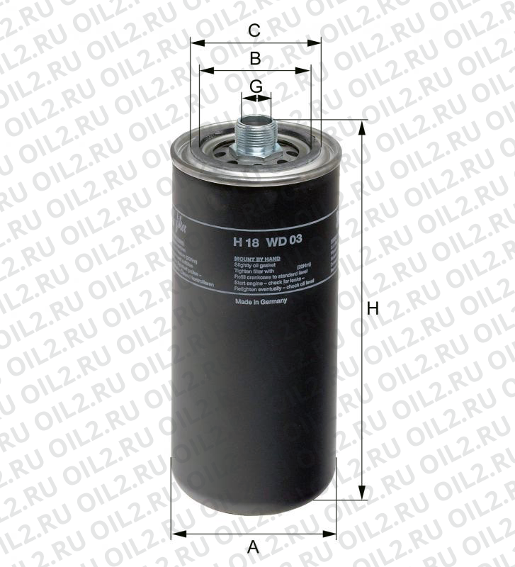 ������   Hengst H18WD03