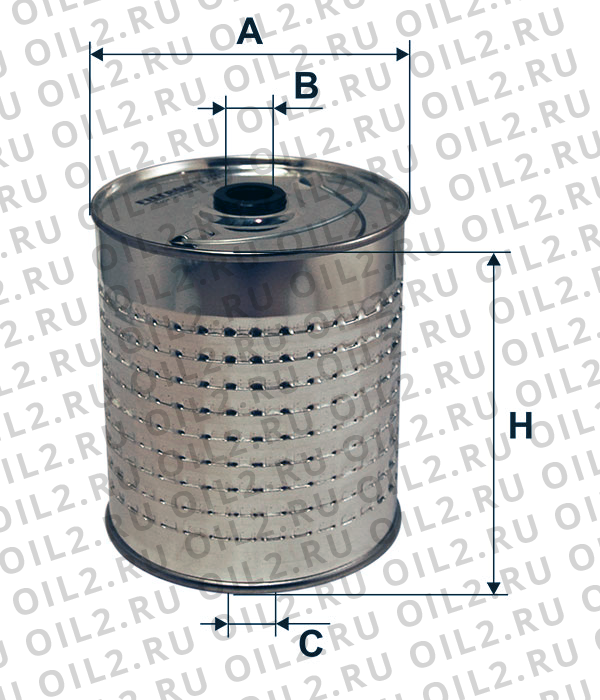 Габаритный чертеж Фильтр FILTRON OC 600 Габаритный чертеж Фильтр FILTRON OC 600