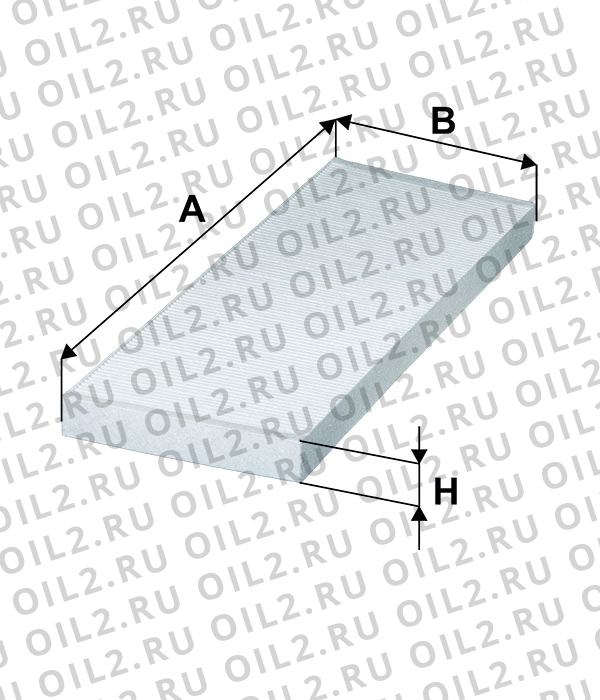 Габаритный чертеж Фильтр FILTRON K 1402 Габаритный чертеж Фильтр FILTRON K 1402