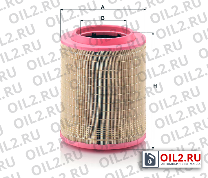 Габаритный чертеж MANN C 33 1460/1 Габаритный чертеж MANN C 33 1460/1