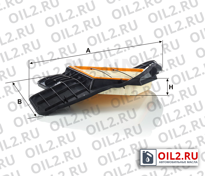 Габаритный чертеж MANN C 20 028 Габаритный чертеж MANN C 20 028