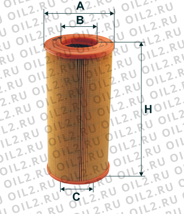 Габаритный чертеж Фильтр FILTRON AR 304/2 Габаритный чертеж Фильтр FILTRON AR 304/2