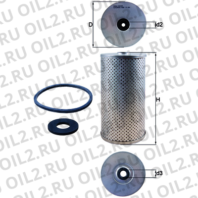 Габаритный чертеж Mahle KX 210D Габаритный чертеж Mahle KX 210D