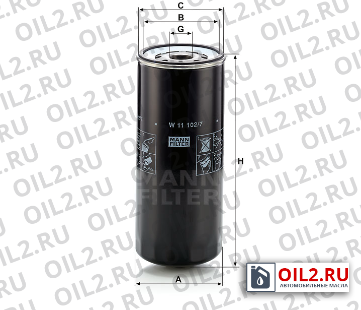���������� ������ MANN W 11 102/7
