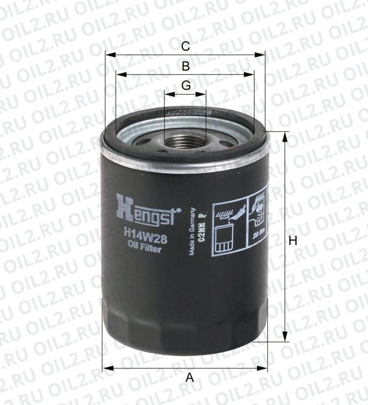 ������   Hengst H14W28