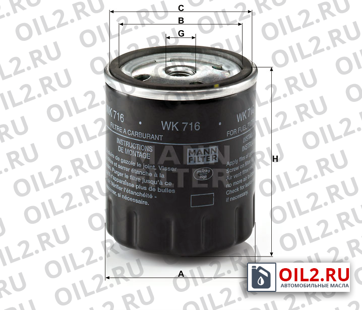 ���������� ������ MANN WK 716