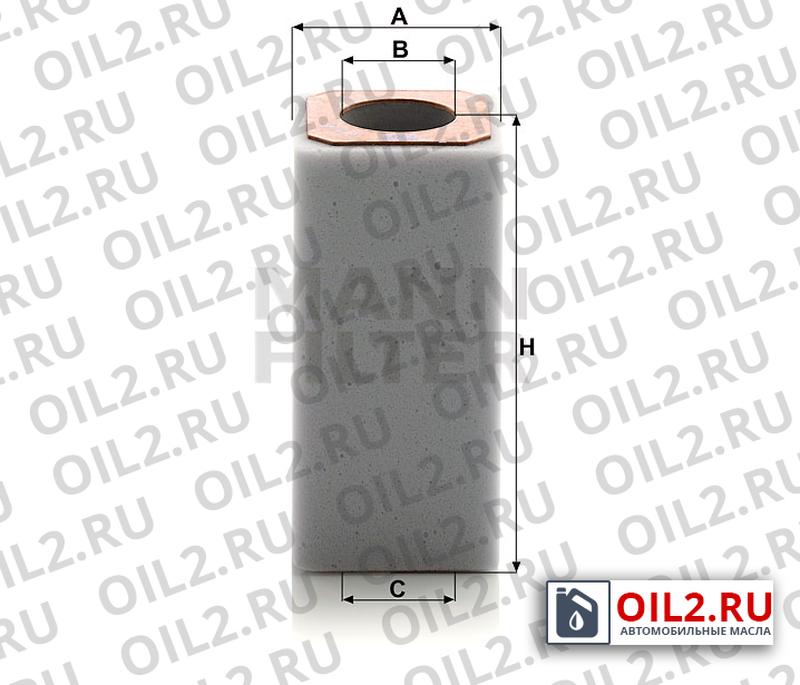 Габаритный чертеж MANN C 6003 Габаритный чертеж MANN C 6003