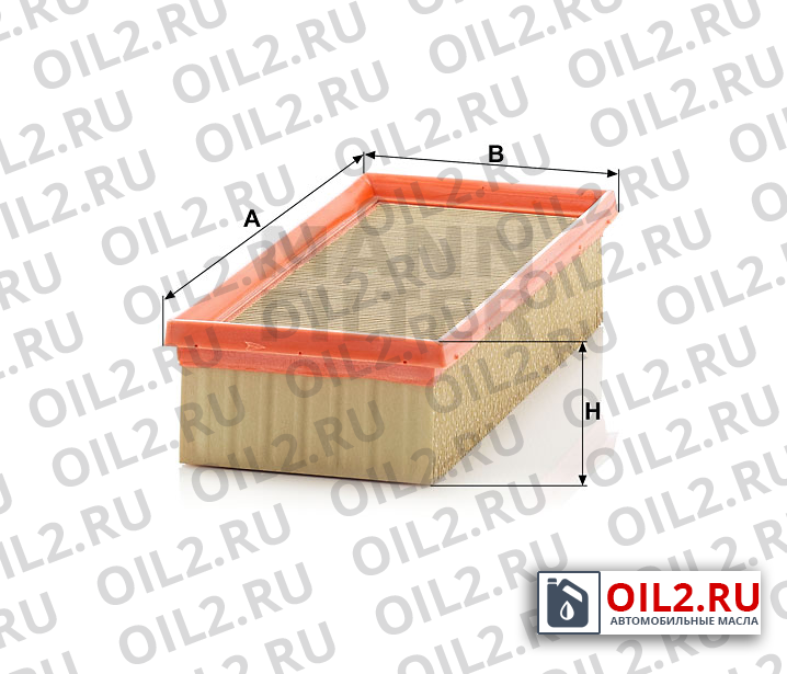 Габаритный чертеж MANN C 2584 Габаритный чертеж MANN C 2584