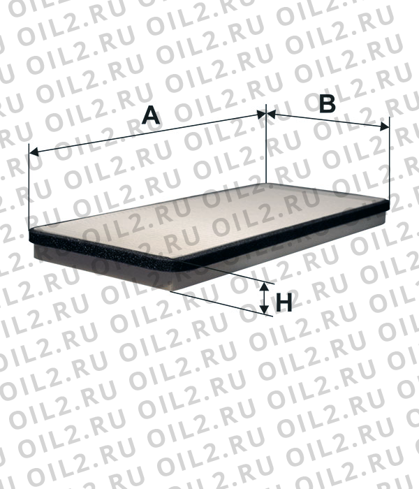 Габаритный чертеж Фильтр FILTRON K 1284 Габаритный чертеж Фильтр FILTRON K 1284