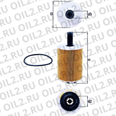 Габаритный чертеж Mahle OX 188D ECO Габаритный чертеж Mahle OX 188D ECO