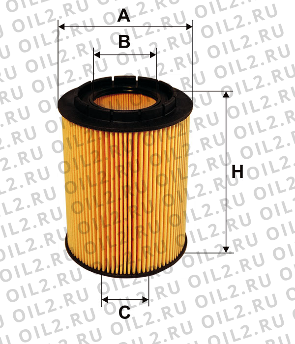 Габаритный чертеж Фильтр FILTRON OE 640 Габаритный чертеж Фильтр FILTRON OE 640