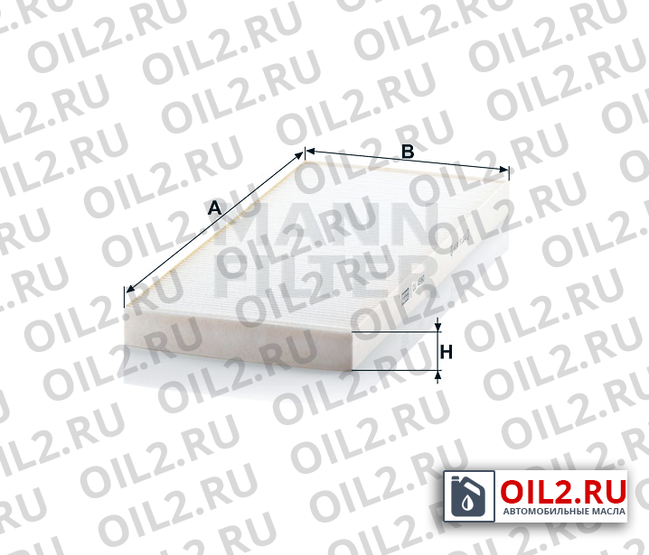 Габаритный чертеж MANN CU 4580 Габаритный чертеж MANN CU 4580
