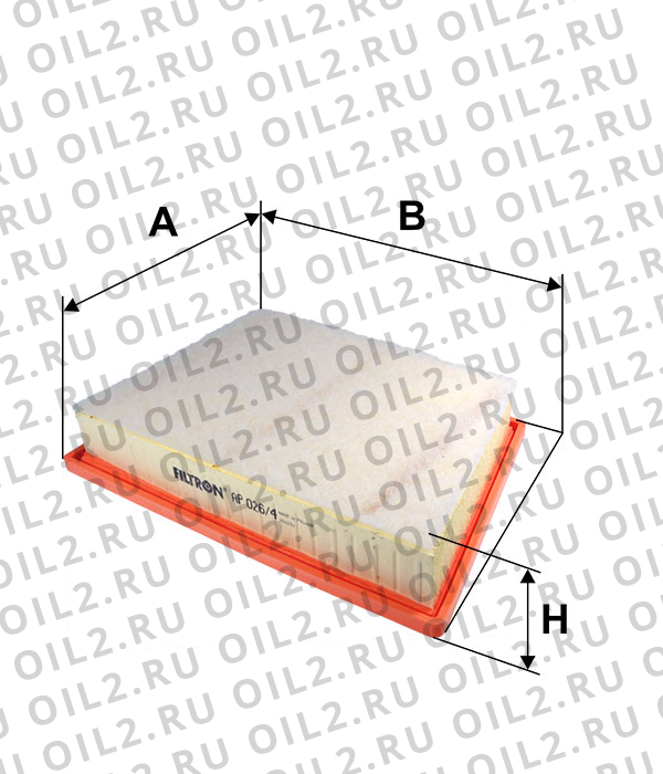 Габаритный чертеж Фильтр FILTRON AP 026/4 Габаритный чертеж Фильтр FILTRON AP 026/4