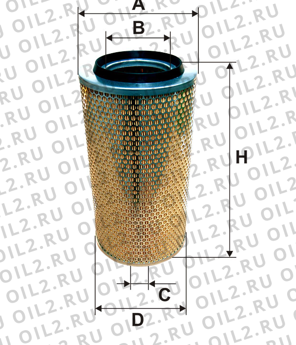 Габаритный чертеж Фильтр FILTRON AM 420 Габаритный чертеж Фильтр FILTRON AM 420