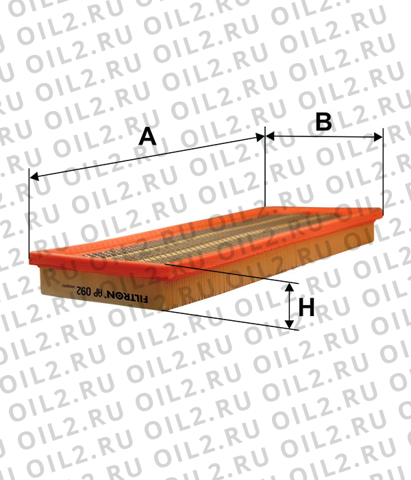 Габаритный чертеж Фильтр FILTRON AP 092 Габаритный чертеж Фильтр FILTRON AP 092