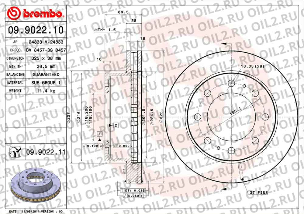  BREMBO 09.9022.11. .