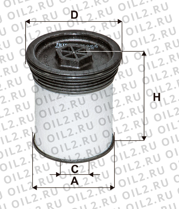 Габаритный чертеж Фильтр FILTRON PE 946/6 Габаритный чертеж Фильтр FILTRON PE 946/6