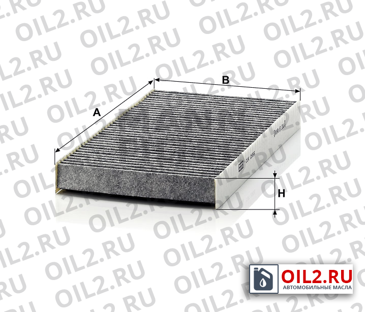 Габаритный чертеж MANN CUK 2956 Габаритный чертеж MANN CUK 2956