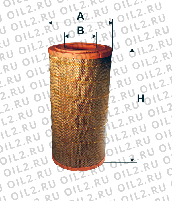 Габаритный чертеж Фильтр FILTRON AM 446/1 Габаритный чертеж Фильтр FILTRON AM 446/1