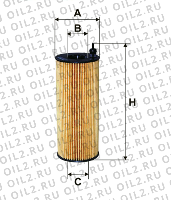 Габаритный чертеж Фильтр FILTRON OE 672/2 Габаритный чертеж Фильтр FILTRON OE 672/2