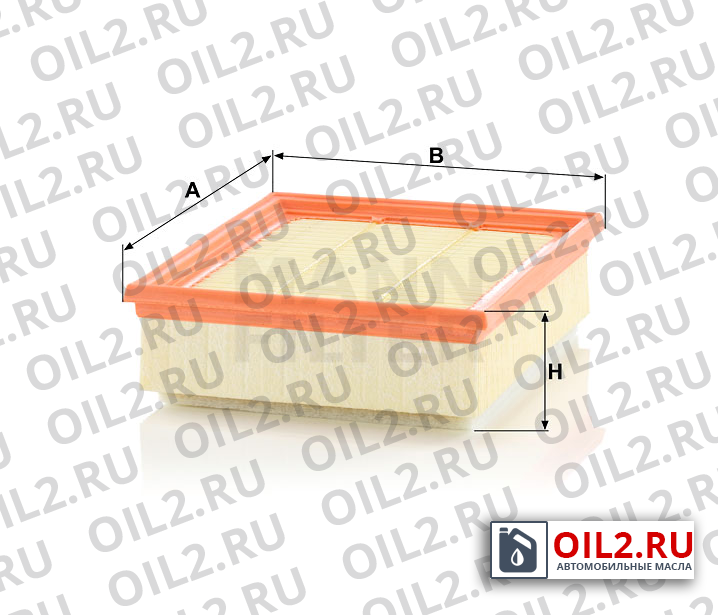 Габаритный чертеж MANN C 25 018 Габаритный чертеж MANN C 25 018