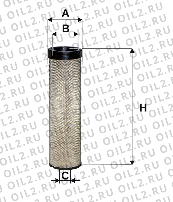 Габаритный чертеж Фильтр FILTRON AR 350/3W Габаритный чертеж Фильтр FILTRON AR 350/3W