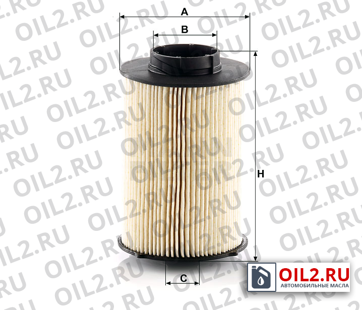 Габаритный чертеж MANN PU 10 020 x Габаритный чертеж MANN PU 10 020 x